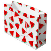 Driehoeken van het Watermelonpatroonpatroon Large Cadeautasje (Achterkant Gekanteld)