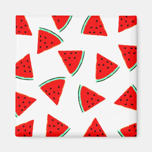Driehoeken van het Watermelonpatroonpatroon Magneet (Voorkant)