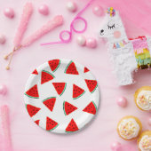 Driehoeken van het Watermelonpatroonpatroon Papieren Bordje (Feest)