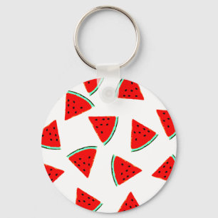 Driehoeken van het Watermelonpatroonpatroon Sleutelhanger