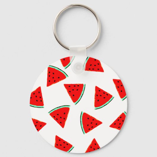 Driehoeken van het Watermelonpatroonpatroon Sleutelhanger (Voorkant)