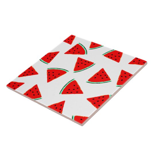 Driehoeken van het Watermelonpatroonpatroon Tegeltje (Zijkant)