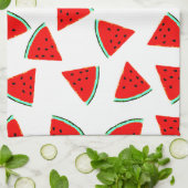 Driehoeken van het Watermelonpatroonpatroon Theedoek (Gevouwen)