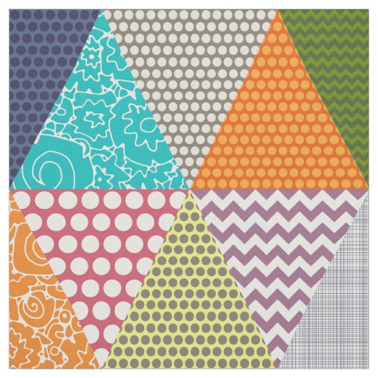 driehoeken van Seaview Beauty Stof (Swatch)