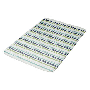 Driehoeken voor Neptune, Seashell, Green en Navy Badmat