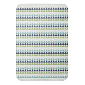 Driehoeken voor Neptune, Seashell, Green en Navy Badmat (Voorkant Verticaal)