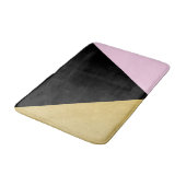 Driehoeken voor zwart goud en roze kleurenblok met badmat (Gekanteld)