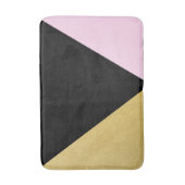 Driehoeken voor zwart goud en roze kleurenblok met badmat (Voorkant Verticaal)