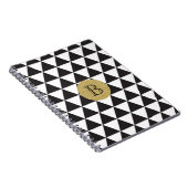 Driehoeken voor zwart-wit en Gold Glamor Chic Notitieboek (Rechterzijde)