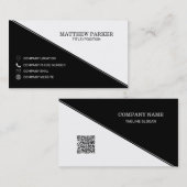 Driehoeken voor zwart-wit visitekaartje (Voorkant / Achterkant)