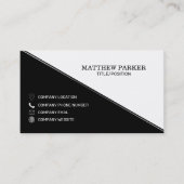 Driehoeken voor zwart-wit visitekaartje (Voorkant)