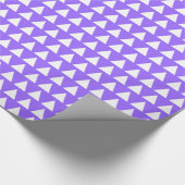 Driehoeken - Wit op licht Violet Cadeaupapier (Hoek)