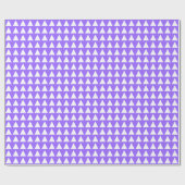 Driehoeken - Wit op licht Violet Cadeaupapier (Vlak)
