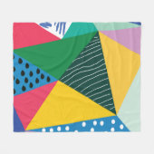 Driehoekig Abstract: geometrisch decor. Fleece Deken (Voorkant (Horizontaal))