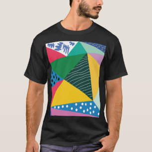 Driehoekig Abstract: geometrisch decor. T-shirt