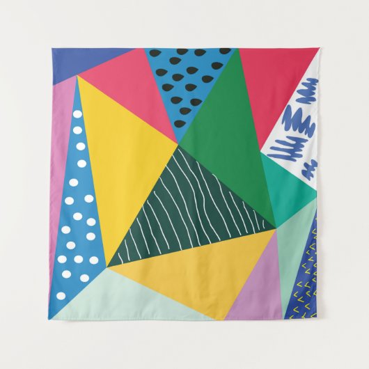 Driehoekig Abstract: geometrisch  decor. Wandkleed (Voorkant (horizontaal))