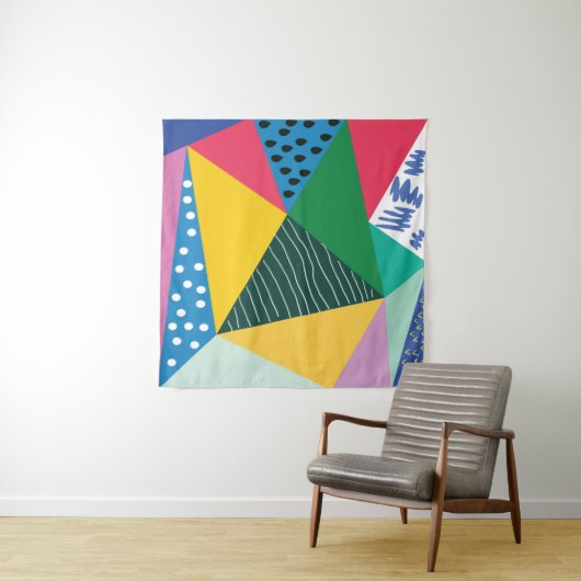 Driehoekig Abstract: geometrisch decor. Wandkleed (In Situ (horizontaal))