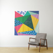 Driehoekig Abstract: geometrisch  decor. Wandkleed (In situ)