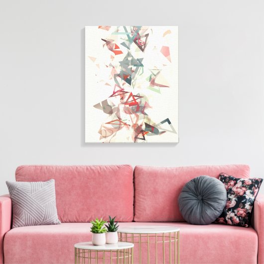 driehoekig canvas afdruk (Insitu (Woonkamer))