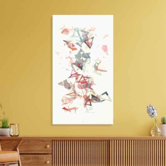 driehoekig canvas afdruk (Insitu (Woonkamer))