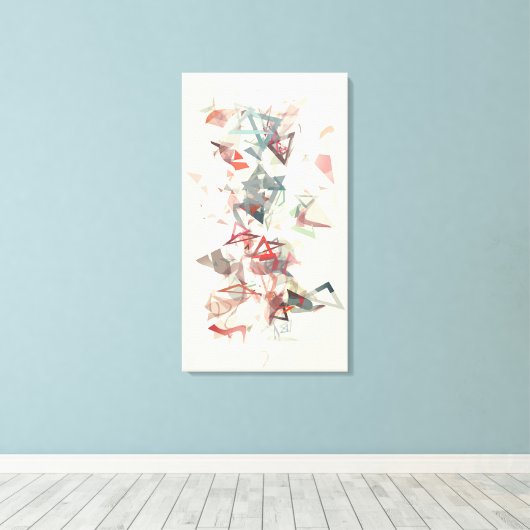 driehoekig canvas afdruk (Insitu (Houten vloer))