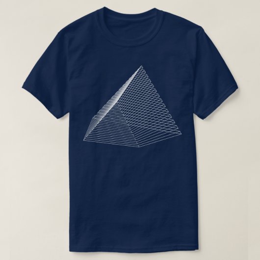 driehoekig geometrisch 3D-ontwerp T-shirt (Design voorkant)