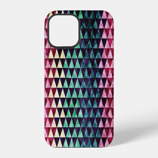 Driehoekig geometrisch naadloos patroon uit het ve iPhone hoesje (Achterkant)