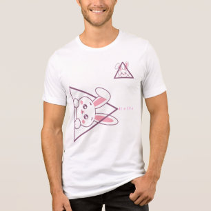driehoekig konijn Tri-Blend shirt
