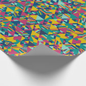 driehoekig mozaïek in blauw cadeaupapier (Hoek)