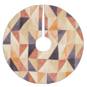 Driehoekig mozaïek Waterverf aardeachtig patroon Kerstboom Rok (Voorkant)