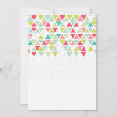 Driehoekig patroon driehoekige geometrische Mod-st Kaart (Achterkant)