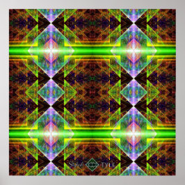 Driehoekig Prisma Quilt Poster