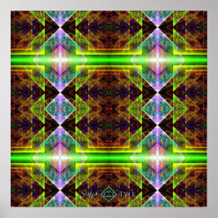Driehoekig Prisma Quilt Poster