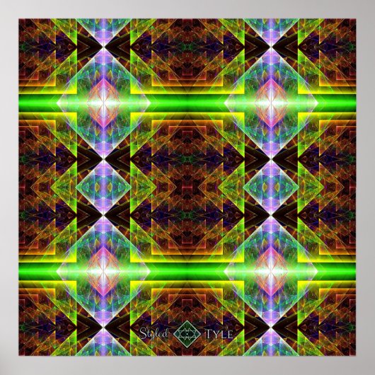 Driehoekig Prisma Quilt Poster (Voorkant)