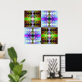Driehoekig Prisma Raster Poster (Thuiskantoor)