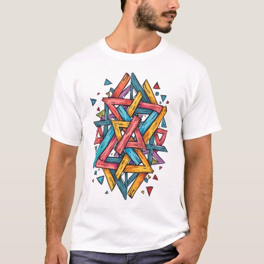 driehoekig tapijt t-shirt (Voorkant)