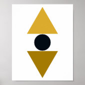 Driehoekige balanskunst poster (Voorkant)