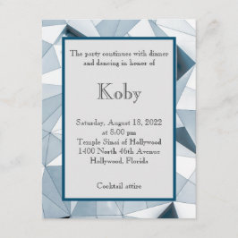 Driehoekige blauwsluitkaart informatiekaartje