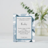 Driehoekige blauwsluitkaart informatiekaartje (Staand voorkant)