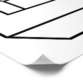 Driehoekige Blivet Cool Geeky Tekening Poster (Hoek)