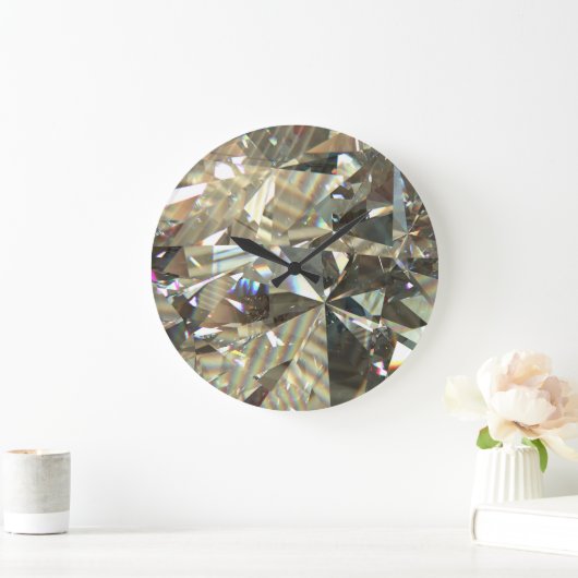 Driehoekige diamantvormen: gelaagde textuur. grote klok (Huis)