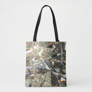 Driehoekige diamantvormen: gelaagde textuur. tote bag