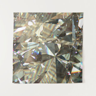 Driehoekige diamantvormen: gelaagde textuur. wandkleed