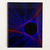 Driehoekige geometrische spiraalplanner met accent planner (Voorkant)