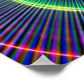 driehoekige groene spiraal poster (Hoek)