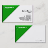 Driehoekige hoek - 3d Effect - Groen en Wit Visitekaartje (Voorkant / Achterkant)