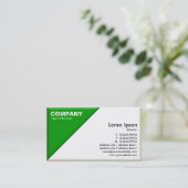 Driehoekige hoek - 3d Effect - Groen en Wit Visitekaartje (Staand voorkant)