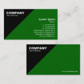 Driehoekige hoek - groen (006600) visitekaartje (Voorkant / Achterkant)