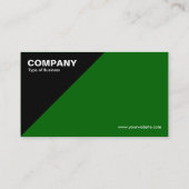 Driehoekige hoek - groen (006600) visitekaartje (Achterkant)