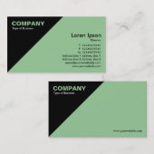 Driehoekige hoek - Groen (99CC99) Visitekaartje (Voorkant / Achterkant)